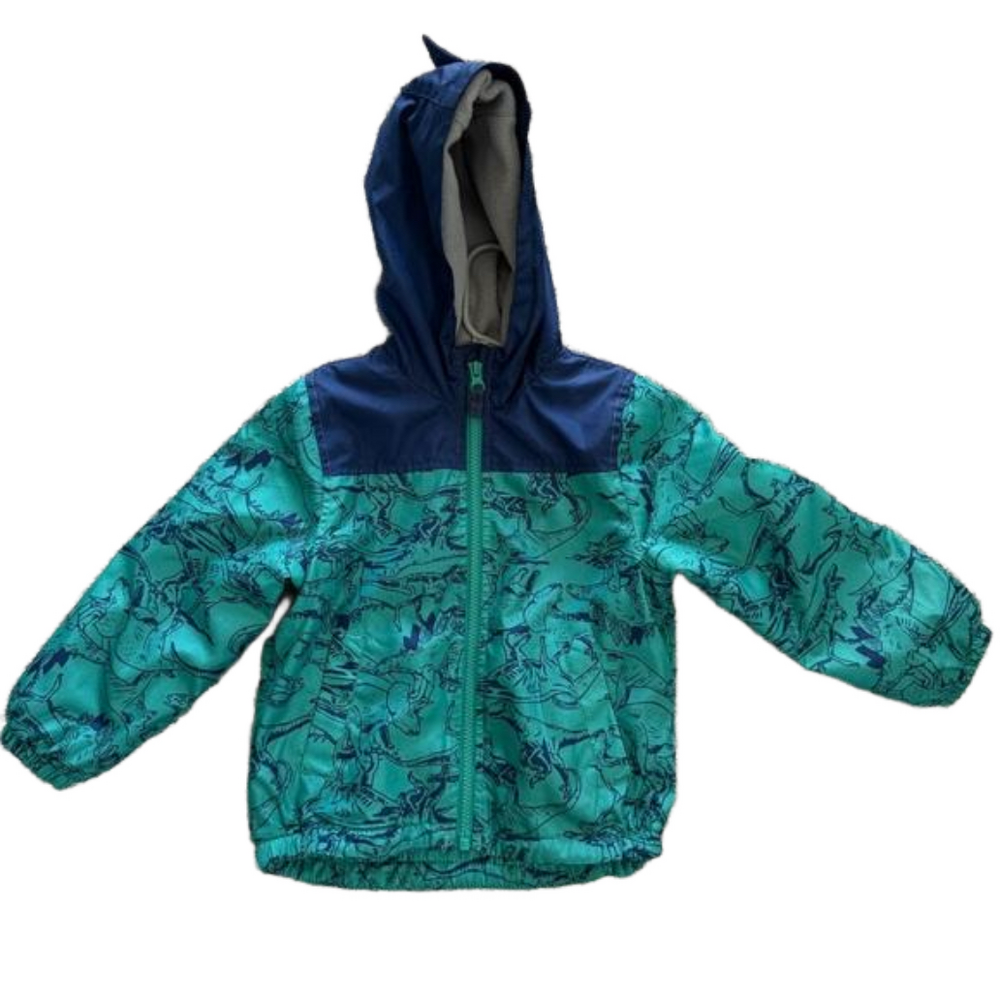 Carter’s baby boy coat, color green, size 3T, in very good condition